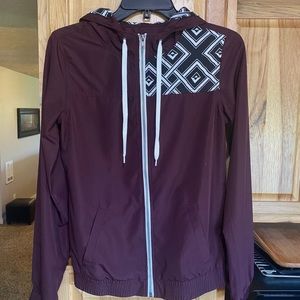 Maroon Windbreaker